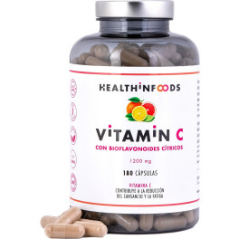 Health In Foods Vitamina C Pura Con Bioflavonoides 180 Cápsulas