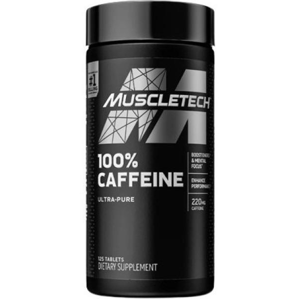 Muscletech 100% Cafeína 125 Tabs