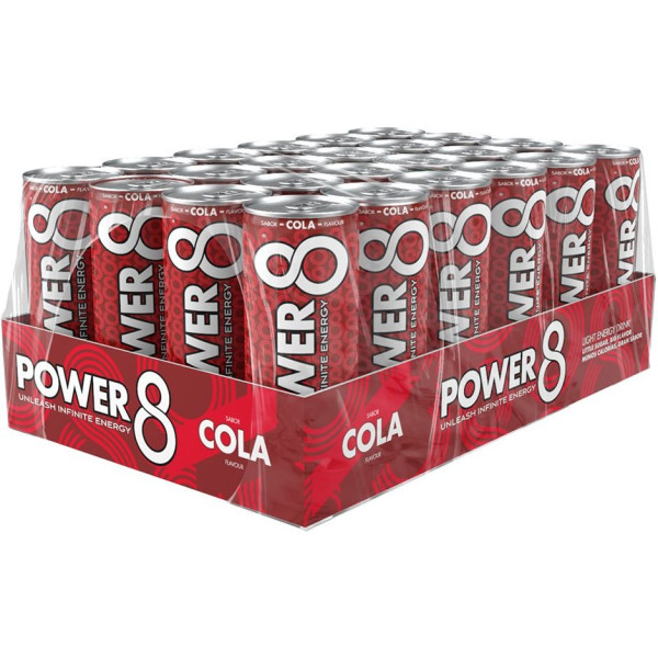 Bebidas Mix Power 8 Energy Drink - Caja 24 Latas - La Primera Bebida Energética Saludable Es Power8