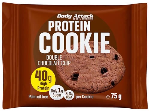 Body Attack Sports Nutrition Protein Cookie Chocolate 1 galleta x 75 gr Body Attack Sports Nutrition Protein Cookie Chocolate 1 galleta x 75 gr