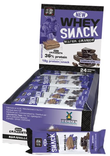 Tegor Sport Whey Snack Wafer Crunch-Barrita Proteica 24 barritas x 50 gr Tegor Sport Whey Snack Wafer Crunch-Barrita Proteica 24 barritas x 50 gr