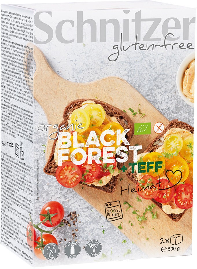 Schnitzer Pan Molde Teff Black Forest S/g Schnitzer 500 G Schnitzer Pan Molde Teff Black Forest S/g Schnitzer 500 G