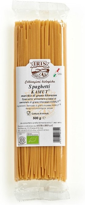Iris Spaghetti Kamut Trigo Khorasan Iris 500g Iris Spaghetti Kamut Trigo Khorasan Iris 500g