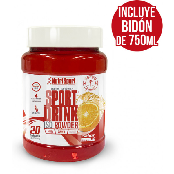 Nutrisport Sport Drink ISO Polvere 1020 Gr + Fusto 750 Ml
