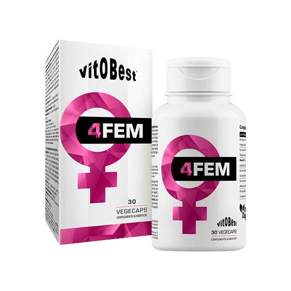 Vitobest 4fem - 30 Vegecaps / natuurlijke formule - Verhoogd verlangen en vrouwelijke seksuele gezondheid