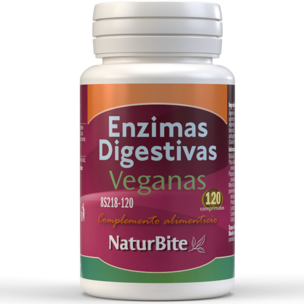 Naturbite Enzimas Digestivas Veganas 120 Comp