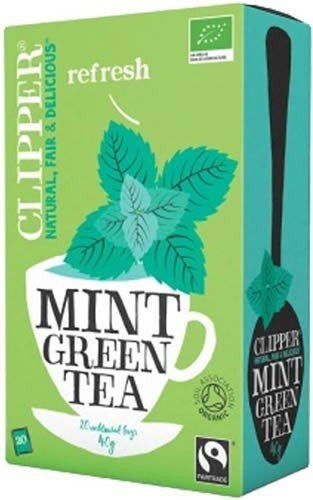 Clipper Infusion Ecologica Te Verde con Menta 20 bolsas x 2 gr Clipper Infusion Ecologica Te Verde con Menta 20 bolsas x 2 gr