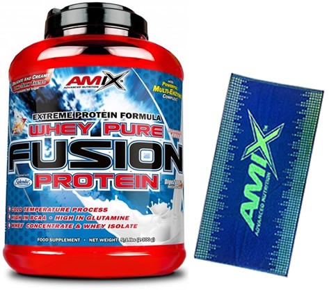 Pack Amix Whey Pure Fusion 2,3 kg + Toalla Sportswear Azul -Verde Pack Amix Whey Pure Fusion 2,3 kg + Toalla Sportswear Azul -Verde