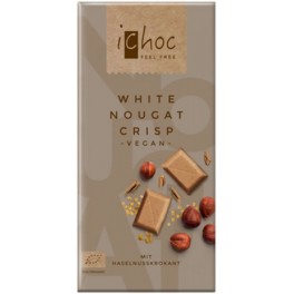 Ichoc Tableta Crujiente Chocolate Blanco Vegano 80 gr