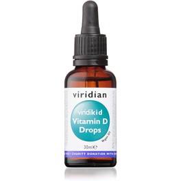 Viridian Viridikid Vitamin D3 Vegana 400 Iu Gotas 30 Ml
