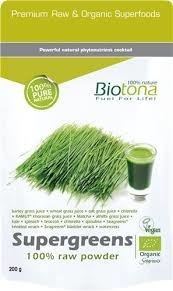 Biotona Supergreens Raw Powder 200g Biotona Supergreens Raw Powder 200g