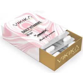 Vikika Gold by Amix - Daily Vitamins 30 Cápsulas - Vitamínico Mineral Antioxidante de Efecto Inmediato