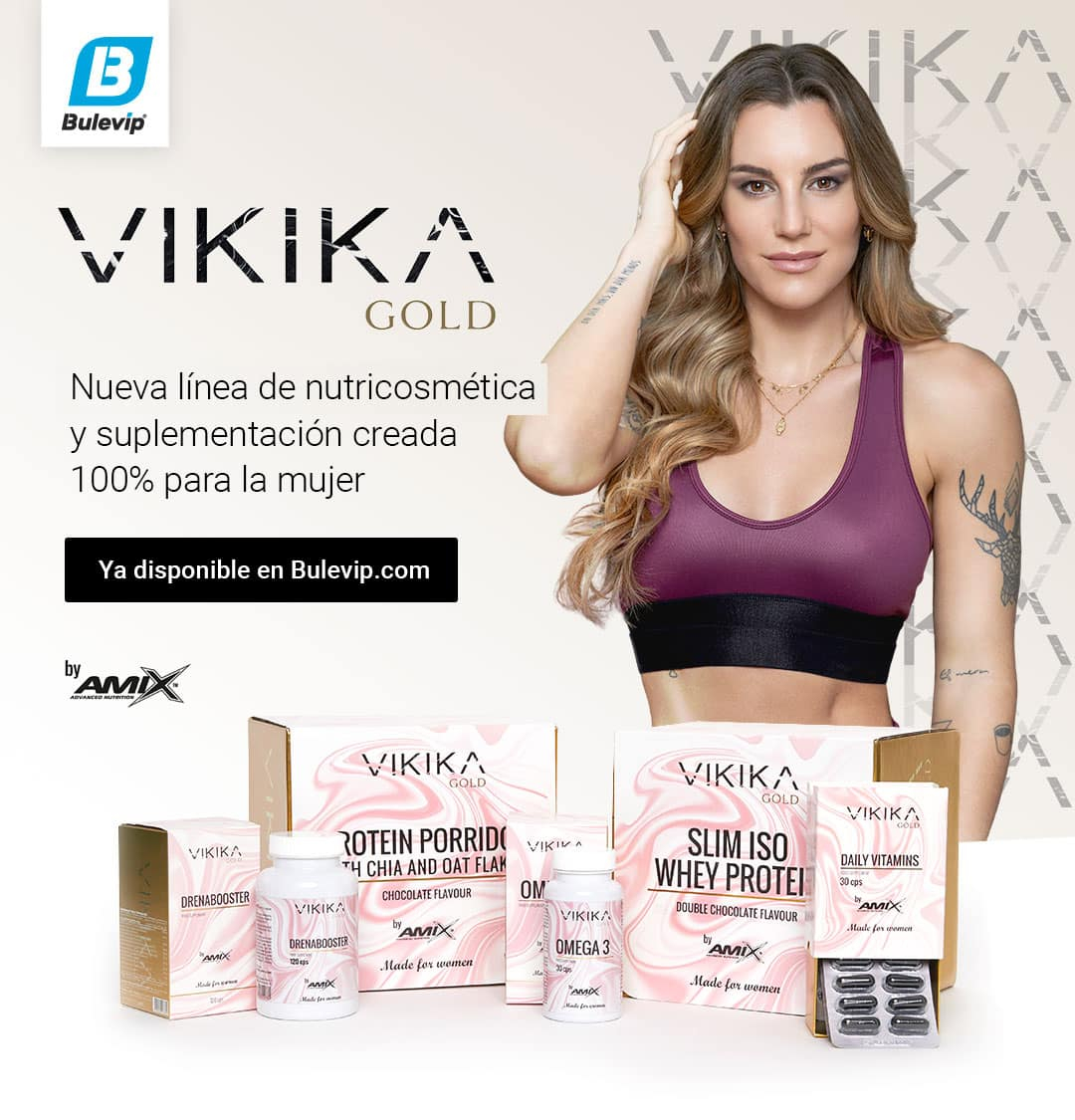 Vikika Gold by Amix Drenabooster 120 caps Diurético con Cafeína Vikika Gold by Amix Drenabooster 120 caps Diurético con Cafeína
