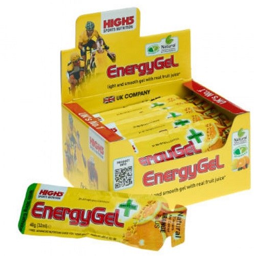 High5 Energy Gel Plus con Cafeína 20 geles x 40 gr High5 Energy Gel Plus con Cafeína 20 geles x 40 gr