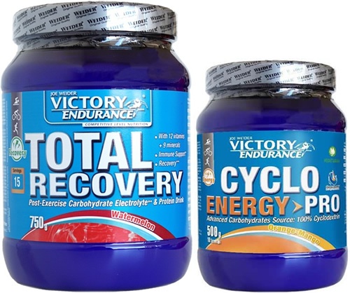 Pack Victory Endurance Total Recovery 750 gr + Cyclo Energy Pro 500 gr Pack Victory Endurance Total Recovery 750 gr + Cyclo Energy Pro 500 gr