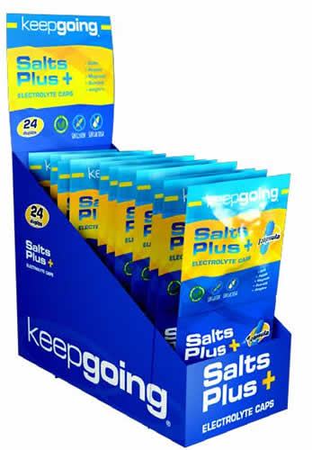 Keepgoing Salts Plus+ Electrolyte 24 packs duplo x 2 caps Keepgoing Salts Plus+ Electrolyte 24 packs duplo x 2 caps