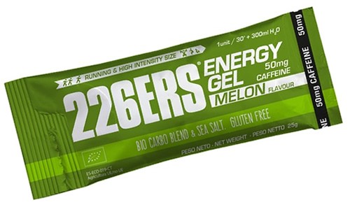 226ERS Energy Gel BIO Melon con 50 mg de Cafeina - 1 gel x 25 gr 226ERS Energy Gel BIO Melon con 50 mg de Cafeina - 1 gel x 25 gr