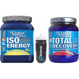 Pack Victory Endurance Iso Energy 900 gr + Total Recovery 750 gr + Bidon Bulevip 600 ml Pack Victory Endurance Iso Energy 900 gr + Total Recovery 750 gr + Bidon Bulevip 600 ml