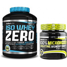 Pack BioTechUSA Iso Whey Zero 2270 gr + 100% Creatina Monohidrato Micronizada 500 gr Pack BioTechUSA Iso Whey Zero 2270 gr + 100% Creatina Monohidrato Micronizada 500 gr