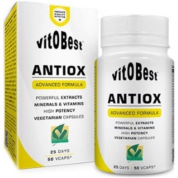 VitOBest Antiox 50 VegeCaps - Fórmula com Agentes Antioxidantes