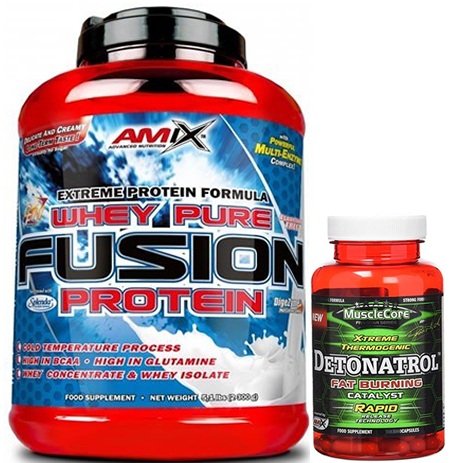 Pack Amix Whey Pure Fusion 2,3 kg + Detonatrol Fat Burner 30 caps Pack Amix Whey Pure Fusion 2,3 kg + Detonatrol Fat Burner 30 caps
