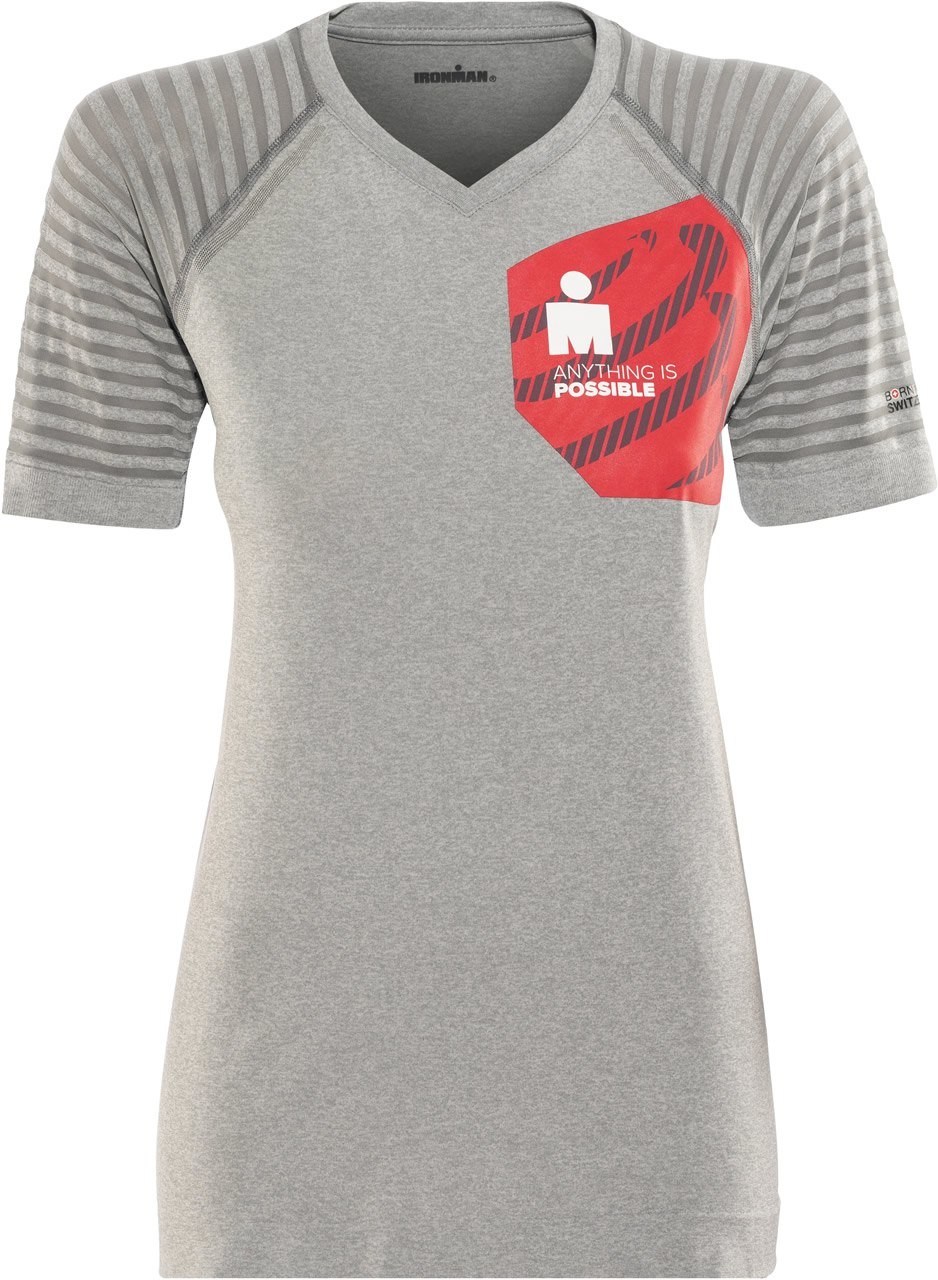 Compressport Camiseta de Entrenamiento Mujer Training Tshirt Ironman 2017 Gris Compressport Camiseta de Entrenamiento Mujer Training Tshirt Ironman 2017 Gris