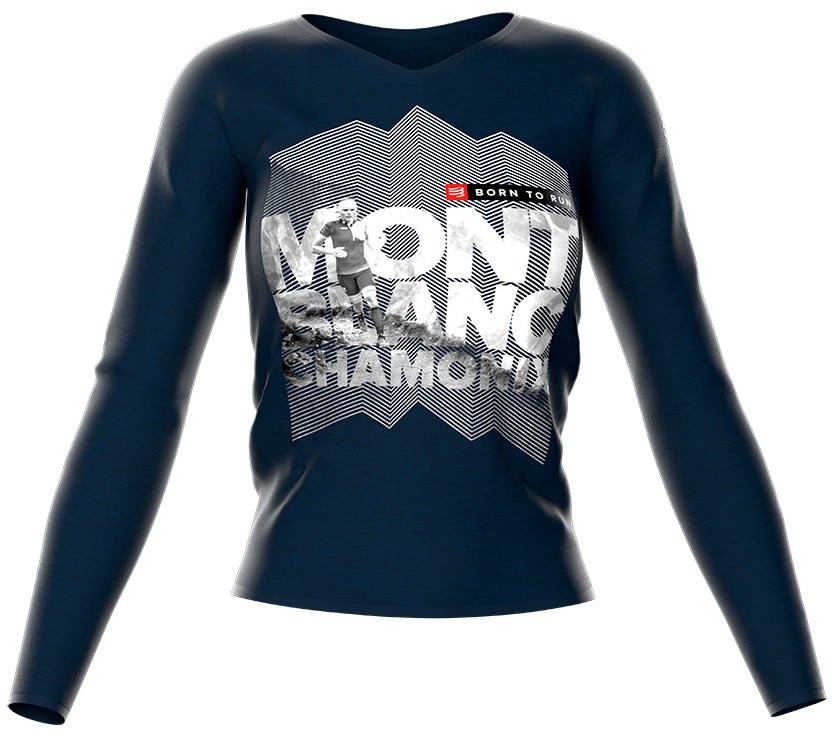 Compressport Training Tshirt LS Camiseta Manga Larga Mujer Mont Blanc 2018 Azul Compressport Training Tshirt LS Camiseta Manga Larga Mujer Mont Blanc 2018 Azul