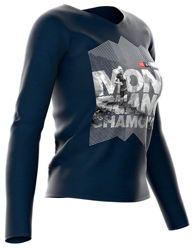 Compressport Training Tshirt LS Camiseta Manga Larga Mujer Mont Blanc 2018 Azul Compressport Training Tshirt LS Camiseta Manga Larga Mujer Mont Blanc 2018 Azul