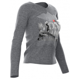 Compressport Training Tshirt LS Camiseta Manga Larga Mujer Mont Blanc 2018 Gris Compressport Training Tshirt LS Camiseta Manga Larga Mujer Mont Blanc 2018 Gris