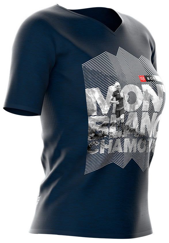 Compressport Training Tshirt SS Camiseta Manga Corta Mujer Mont Blanc 2018 Azul Compressport Training Tshirt SS Camiseta Manga Corta Mujer Mont Blanc 2018 Azul