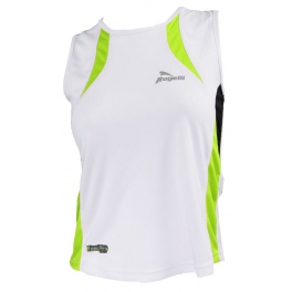Rogelli Camiseta Mujer sin Mangas Alton Blanco - Fluor Rogelli Camiseta Mujer sin Mangas Alton Blanco - Fluor