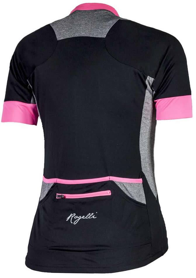 Rogelli Carlyn Maillot Manga Corta Negro - Rosa Rogelli Carlyn Maillot Manga Corta Negro - Rosa