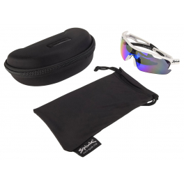 Spiuk Sportline Gafas Jifter Blanco - Negro Lente Espejo Azul Spiuk Sportline Gafas Jifter Blanco - Negro Lente Espejo Azul