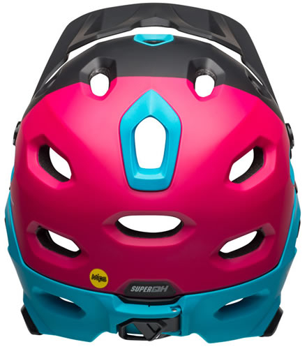 Bell Casco Super DH MIPS 2019 Negro Brillo-Rosa-Azul Bell Casco Super DH MIPS 2019 Negro Brillo-Rosa-Azul