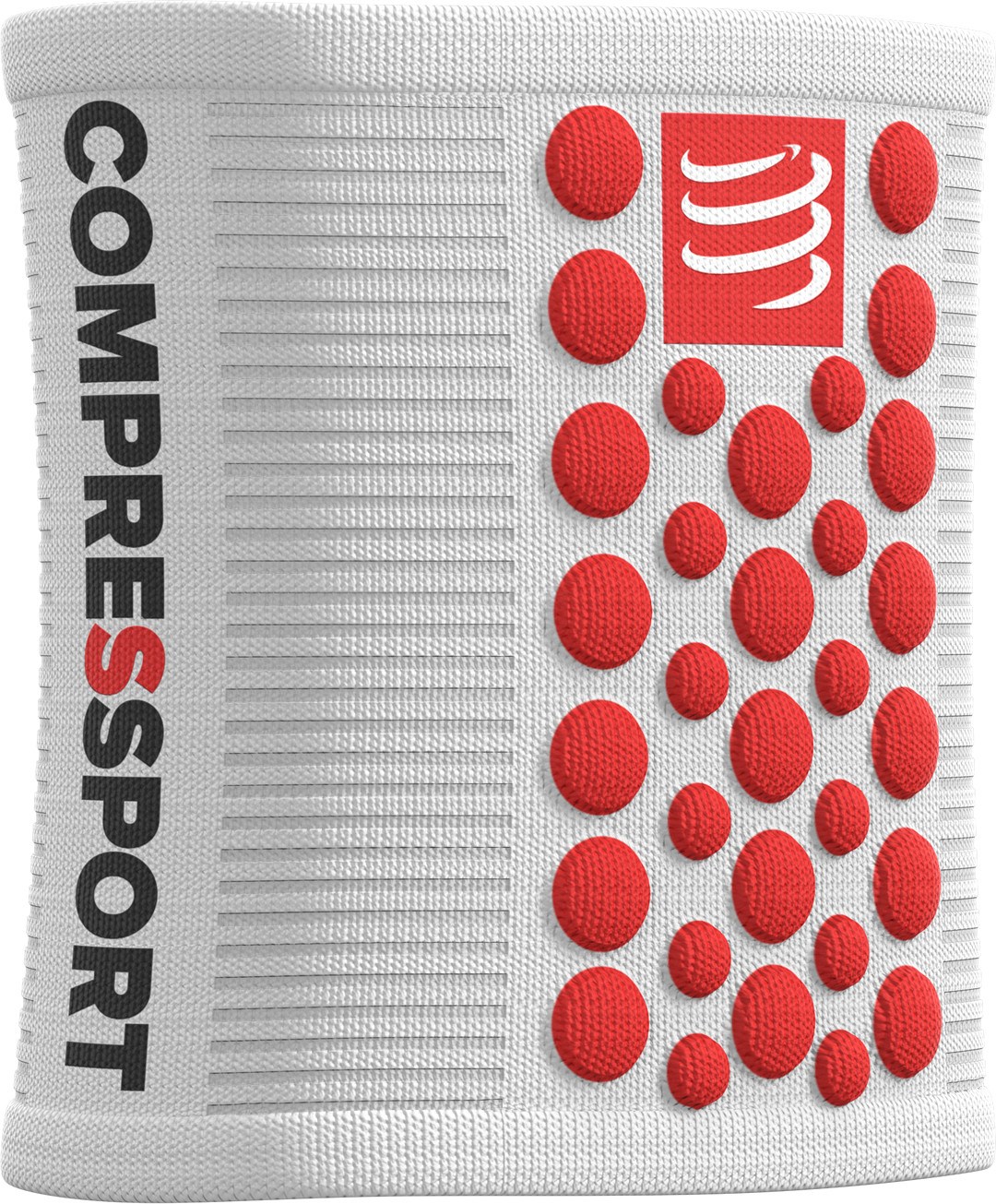 Compressport Muñequeras Sweatbands 3D Dots Blanco - Rojo Compressport Muñequeras Sweatbands 3D Dots Blanco - Rojo