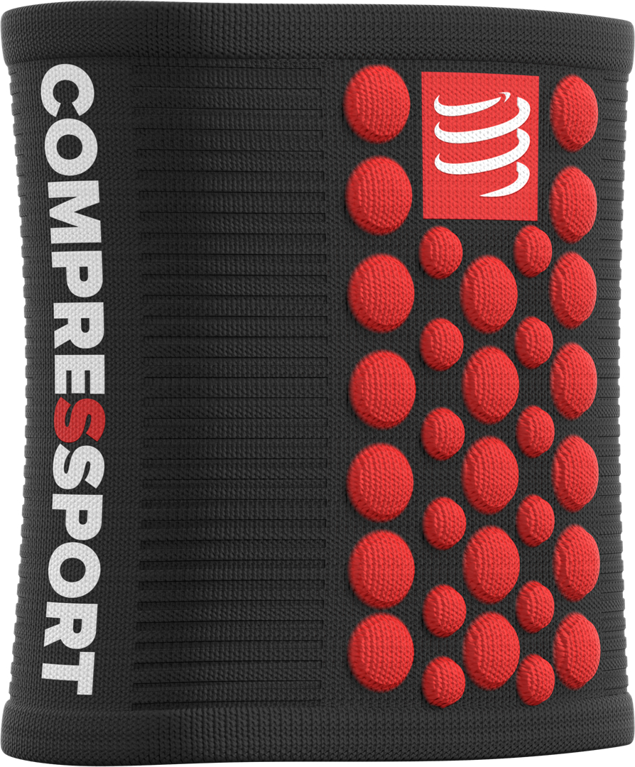 Compressport Muñequeras Sweatbands 3D Dots Blanco - Rojo Compressport Muñequeras Sweatbands 3D Dots Blanco - Rojo