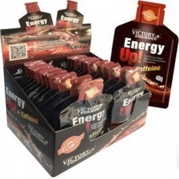 Overwinning Uithoudingsvermogen Energie omhoog! + Cafeïne Gel 12 gels x 40 gr