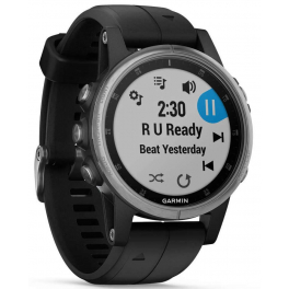 Garmin Fenix 5S Plus Plata con Correa Negra Garmin Fenix 5S Plus Plata con Correa Negra