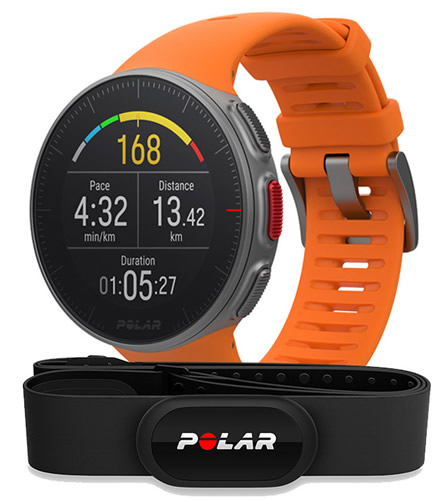 Polar Vantage V Naranja + Banda H10 Sensor de Frecuencia Cardíaca Polar Vantage V Naranja + Banda H10 Sensor de Frecuencia Cardíaca