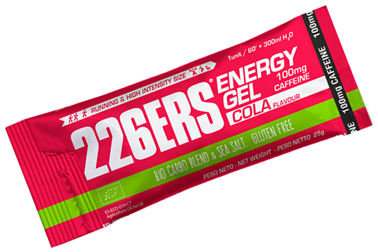 226ERS Energy Gel BIO Cola con 100 mg de Cafeina en Stick - 1 gel x 25 gr 226ERS Energy Gel BIO Cola con 100 mg de Cafeina en Stick - 1 gel x 25 gr