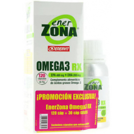 EnerZona Omega 3 RX 120 caps + Omega 3 RX 30 caps Extra