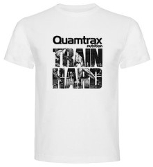 Quamtrax Camiseta Train Hard Blanca Quamtrax Camiseta Train Hard Blanca