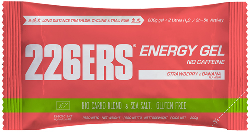226ERS Energy Gel BIO Fresa-Platano Sin Cafeina - 1 gel x 200 gr 226ERS Energy Gel BIO Fresa-Platano Sin Cafeina - 1 gel x 200 gr