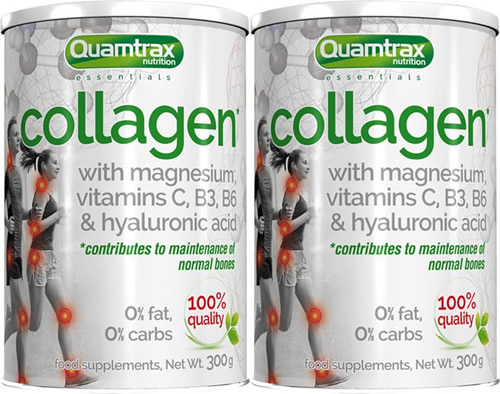 Pack Quamtrax Essentials Colageno con Magnesio y Acido Hialuronico 2 botes x 300 gr Pack Quamtrax Essentials Colageno con Magnesio y Acido Hialuronico 2 botes x 300 gr