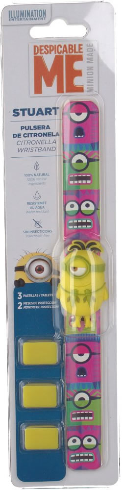 Mussvital Pulsera de Citronela Antimosquitos Minions Stuart Mussvital Pulsera de Citronela Antimosquitos Minions Stuart