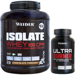 Pack Weider Isolate Whey 100 CFM 2 kg + Ultra Burner 120 caps Pack Weider Isolate Whey 100 CFM 2 kg + Ultra Burner 120 caps