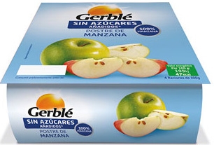 Gerble Compota de Manzana 4x100 gr Gerble Compota de Manzana 4x100 gr