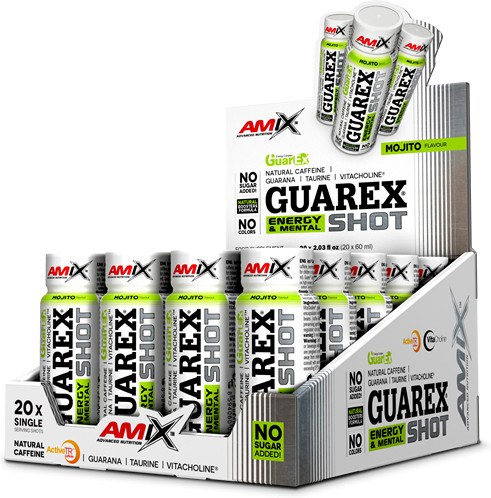 Amix Guarex Energy & Mental Shot 20 viales x 60 ml Amix Guarex Energy & Mental Shot 20 viales x 60 ml