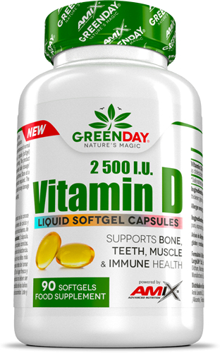 Amix GreenDay Vitamina D 2500 I.U 90 caps Amix GreenDay Vitamina D 2500 I.U 90 caps
