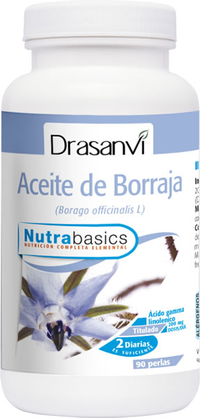 Drasanvi Nutrabasics Aceite de Borraja 500 mg 90 perlas Drasanvi Nutrabasics Aceite de Borraja 500 mg 90 perlas